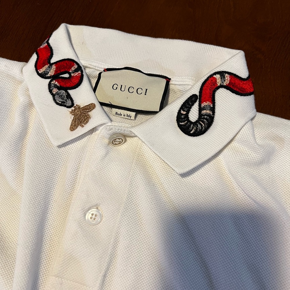 Gucci Snake Collar Polo EUC